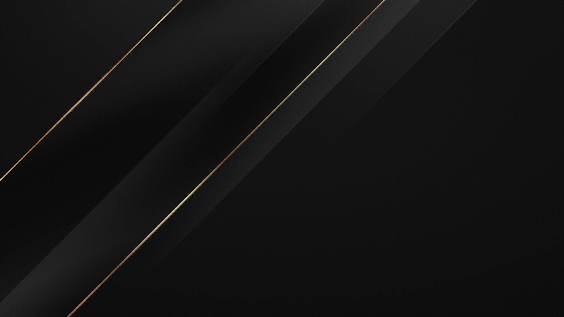 Black glass background with geometric golden lines, elegant luxury vector background
